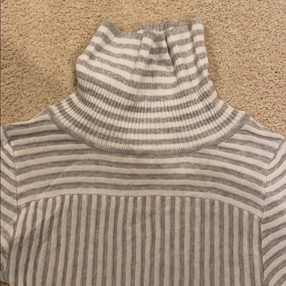 For Love And Lemons grey & white turtleneck dress - Picture 8 of 13